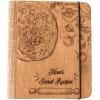 ENJOY THE WOOD Personalized Recipe Book Binder – Wooden Blank Family Cookbook Journal to Write in Your Own Recipes – Customized Recipe Binder, Recipe Books to Write in Hardcover(Medium (A5), Tomatoes)(Medium (A5))