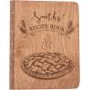 ENJOY THE WOOD Personalized Recipe Book Binder – Wooden Blank Family Cookbook Journal to Write in Your Own Recipes – Customized Recipe Binder, Recipe Books to Write in Hardcover(Medium (A5), Tomatoes)(Small (A6))