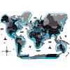 Enjoy The Wood 3D LED Wood World Map 3.0 with Luminous Option – Wall Art Home Decor Gifts – LED Lighting Wall Decor Housewarming Gift Idea – Travel Wooden Maps with Backlighting (Nordik)