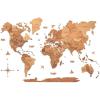 Enjoy The Wood 3D Wood World Map Wall Art Large Wood Wall Décor Housewarming Gift Idea Art World Travel Map For Home & Kitchen or Office (Oak, L, Unframed)(Oak)