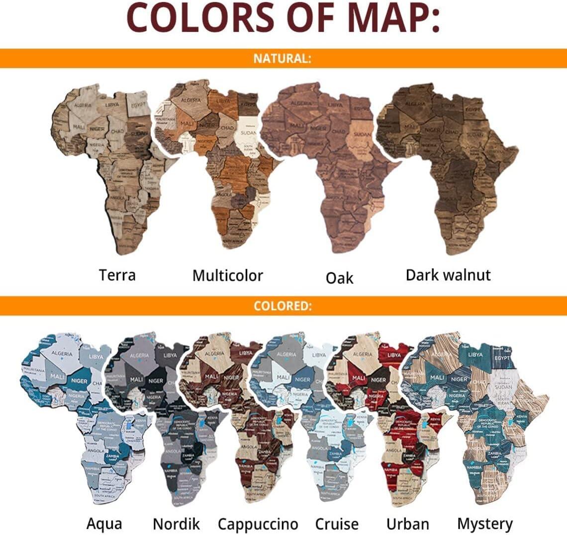 image:imageEnjoy The Wood Framed World Map Wall Art Wood Travel Decor 3D World Map On Board Wall Rustic Decoration Housewarming Gift Medium Board MysteryCappuccino