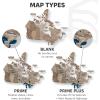 Enjoy The Wood 3D Wood Canada Map Wall Art Large Wall Décor – Canada Travel Map – Any Occasion Gift Idea – Wall Art for Home & Kitchen or Office (Large, Multicolor)(Terra)