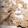 Enjoy The Wood 3D Wood Canada Map Wall Art Large Wall Décor – Canada Travel Map – Any Occasion Gift Idea – Wall Art for Home & Kitchen or Office (Large, Multicolor)(Light)