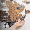 Enjoy The Wood 3D Wood Canada Map Wall Art Large Wall Décor – Canada Travel Map – Any Occasion Gift Idea – Wall Art for Home & Kitchen or Office (Large, Multicolor)(Multicolor)