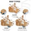Enjoy The Wood 3D Wood Canada Map Wall Art Large Wall Décor – Canada Travel Map – Any Occasion Gift Idea – Wall Art for Home & Kitchen or Office (Large, Multicolor)(Oak)