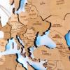 Enjoy The Wood 3D Wood World Map LED 3.0 Wall Art Modern Home Decor Gifts LED Lighting Wall Decor Housewarming Gift (Light)(Light)