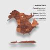 Enjoy The Wood 3D Wood World Map Wall Art Large Wood Wall Décor Housewarming Gift Idea Art World Travel Map For Home & Kitchen or Office (Medium, Dark Walnut)(Oak)