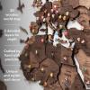 Enjoy The Wood 3D Wood World Map Wall Art Large Wood Wall Décor Housewarming Gift Idea Art World Travel Map For Home & Kitchen or Office (Medium, Oak)(Dark Walnut)