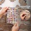Enjoy The Wood 3D Wooden European Map Wall Art – Handmade Wooden Map of Europe with Country Borders – Modern Travel Poster with Pins Decor, Gift for Couples & Families (Cappuccino, Large)(Terra)