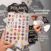 Enjoy The Wood 3D Wooden European Map Wall Art – Handmade Wooden Map of Europe with Country Borders – Modern Travel Poster with Pins Decor, Gift for Couples & Families (Cappuccino, Large)(Nordic)