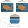 Enjoy The Wood Framed 3D Wood USA Map Wall Art Large Wall Décor – United States Travel – US Map On Board- Any Occasion Gift Idea – Wall Art for Home & Kitchen or Office (Cork)(Cork)