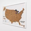 Enjoy The Wood Framed 3D Wood USA Map Wall Art Large Wall Décor – United States Travel – US Map On Board- Any Occasion Gift Idea – Wall Art for Home & Kitchen or Office (Cork)(Cork)