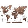 ENJOY THE WOOD 3D Wood World Map Wall Art Large Wood Wall Décor Housewarming Gift Idea Art World Travel Map For Home & Kitchen or Office (Dark Walnut, Medium)