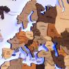 Enjoy The Wood 3D Wood World Map LED 3.0 Wall Art Modern Home Decor Gifts LED Lighting Wall Decor Housewarming Gift (Light)(Multicolor)
