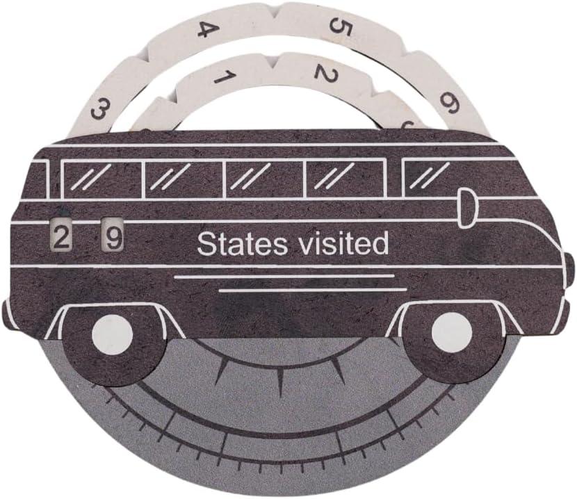 image:imageENJOY THE WOOD USA Travel Tracker Wooden USA States Tracker for Wall Maps Travel Gift for US Explorers Track Visited States Map Accessories