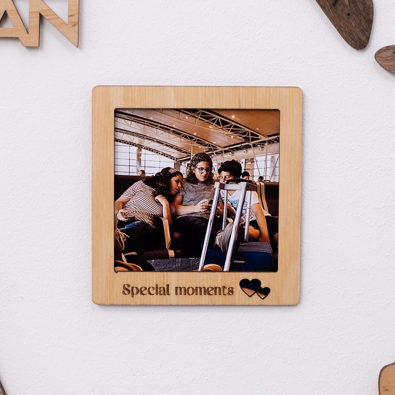 image:imageWooden Photo Frames Wall Decor Picture Frames Personalized Frame Housewarming Gift Anniversary Present Gift for Couple Photo Gifts Set of 9Set of 18