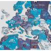 ENJOY THE WOOD Colored World Map Wood Wall Art – 3D Wall Art Home Decor – Wooden Travel Map Housewarming Gift Idea – World Map Decorations for Home (Mystery, M)(Ocean)