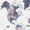 ENJOY THE WOOD Colored World Map Wood Wall Art – 3D Wall Art Home Decor – Wooden Travel Map Housewarming Gift Idea – World Map Decorations for Home (Mystery, M)(Mystery)