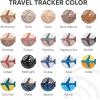 ENJOY THE WOOD Wooden Travel Tracker – Wood Country Tracker for Wall Maps – Travel Gift for Globetrotters, Track Visited Countries – Map Accessories