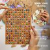Enjoy The Wood 3D LED 2.0 Wood World Map Wall Art Modern Home Decor Gifts Travel Wooden Maps Pinboard with Backlighting LED Lighting Wall Decor Housewarming Gift Idea (Multicolor)(Gold)