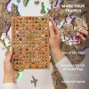 Enjoy The Wood 3D LED 2.0 Wood World Map Wall Art Modern Home Decor Gifts Travel Wooden Maps Pinboard with Backlighting LED Lighting Wall Decor Housewarming Gift Idea (Multicolor)(Terra)