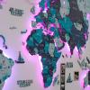 Enjoy The Wood 3D LED Wood World Map 3.0 with Luminous Option – Wall Art Home Decor Gifts – LED Lighting Wall Decor Housewarming Gift Idea – Travel Wooden Maps with Backlighting (Ocean)