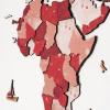 Enjoy The Wood Colored World Map Wood Wall Art With Rivers & Lakes 3D Wall Art Home Decor – Wooden Travel Map Housewarming Gift Idea – World Map Decorations for Home (Dune, S)(Volcano)