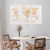 Enjoy The Wood Framed World Map Wall Art Wood Travel Decor 3D World Map On Board 3 Panels Wall Rustic Decoration Housewarming Gift (Medium, Triptych, Aqua)(Light)
