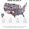 Enjoy The Wood Mark Your Travels USA Photo Map – 50 States Travel Map Places I’ve Been Visited Places – US States Tracker – Wood Wall Art For Home & Kitchen or Office (Physical)(Midnight)