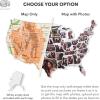 Enjoy The Wood Mark Your Travels USA Photo Map – 50 States Travel Map Places I’ve Been Visited Places – US States Tracker – Wood Wall Art For Home & Kitchen or Office (Physical)(Physical)