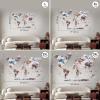 Enjoy The Wood Photo World Map Wall Art – Home Decor Travel Map Collage Family Photo Collage Personalized Housewarming Gift Art For Home & Kitchen or Office (Customizable, Pastel)(Pastel)