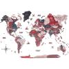 ENJOY THE WOOD Colored World Map Wood Wall Art – 3D Wall Art Home Decor – Wooden Travel Map Housewarming Gift Idea – World Map Decorations for Home (Mystery, M)(Cliff)