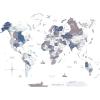 ENJOY THE WOOD Colored World Map Wood Wall Art – 3D Wall Art Home Decor – Wooden Travel Map Housewarming Gift Idea – World Map Decorations for Home (Mystery, M)(Cruise)
