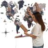 Enjoy The Wood 3D LED 2.0 Wood World Map Wall Art Modern Home Decor Gifts Travel Wooden Maps Pinboard with Backlighting LED Lighting Wall Decor Housewarming Gift Idea (Mystery)(Mystery)