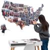 Enjoy The Wood Mark Your Travels USA Photo Map – 50 States Travel Map Places I’ve Been Visited Places – US States Tracker – Wood Wall Art For Home & Kitchen or Office (Physical)(Midnight)