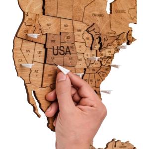ENJOY THE WOOD Planes Push Pins For Wood World Map Addons for World Map Travel Office School Pins Board Gift Traveler Canvas Pins 3D Wood Addons Travel Decor