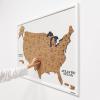 Cork Map of United States – USA Map on Cork Board, US Map for Travel Tracking – Wall Art Wood Prints Painting Decor Living Room Home Canvas Poster