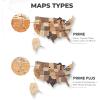 ENJOY THE WOOD 3D LED Wooden USA Map – US States Travel Tracker Wooden Lighting Wall Decor Push Pin Map United States – LED 3.0 Wood Mark Your Travels (Multicolor)(Multicolor)