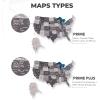 ENJOY THE WOOD 3D LED Wooden USA Map – US States Travel Tracker Wooden Lighting Wall Decor Push Pin Map United States – LED 3.0 Wood Mark Your Travels (Multicolor)(Nordik)