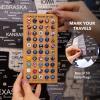 ENJOY THE WOOD 3D LED Wooden USA Map – US States Travel Tracker Wooden Lighting Wall Decor Push Pin Map United States – LED 3.0 Wood Mark Your Travels (Multicolor)(Nordik)