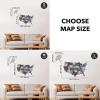 ENJOY THE WOOD 3D LED Wooden USA Map – US States Travel Tracker Wooden Lighting Wall Decor Push Pin Map United States – LED 3.0 Wood Mark Your Travels (Multicolor)(Nordik)