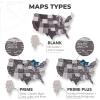 ENJOY THE WOOD Wooden USA Map Visited Places – 3D US States Map Travel Tracker Wooden Map Wall Decor – Mark Your Travels Map Wood Wall Art For Home & Kitchen or Office (With Roads, Small)(Nordic)