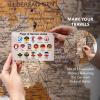 Enjoy The Wood 3D Wood Germany Map Wall Art Large Wall Décor – Deutschland Travel Map – Any Occasion Gift Idea – Wall Art For Home & Kitchen or Office (Small, Terra)(Multicolor)