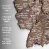Enjoy The Wood 3D Wood Germany Map Wall Art Large Wall Décor – Deutschland Travel Map – Any Occasion Gift Idea – Wall Art For Home & Kitchen or Office (Small, Terra)(Dark Walnut)