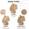 Enjoy The Wood 3D Wood Germany Map Wall Art Large Wall Décor – Deutschland Travel Map – Any Occasion Gift Idea – Wall Art For Home & Kitchen or Office (Small, Terra)(Gold)