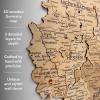 Enjoy The Wood 3D Wood Germany Map Wall Art Large Wall Décor – Deutschland Travel Map – Any Occasion Gift Idea – Wall Art For Home & Kitchen or Office (Small, Terra)(Gold)