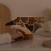 Wooden USA Map Night Light with LED – Handmade State Map Lamp, Warm & RGB Backlight, Alder Wood & Acrylic Engraved Decor, Travel & Patriotic Gift, Bedroom Wall Light (Georgia)(North Carolina)