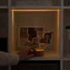 Wooden USA Map Night Light with LED – Handmade State Map Lamp, Warm & RGB Backlight, Alder Wood & Acrylic Engraved Decor, Travel & Patriotic Gift, Bedroom Wall Light (Georgia)(Washington)