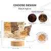 Wooden USA Map Night Light with LED – Handmade State Map Lamp, Warm & RGB Backlight, Alder Wood & Acrylic Engraved Decor, Travel & Patriotic Gift, Bedroom Wall Light (Georgia)(Washington)