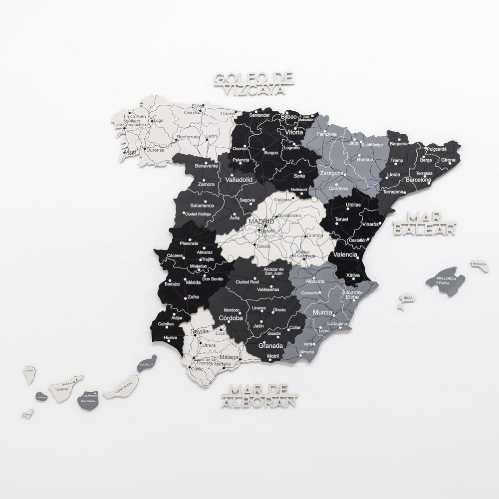 image:imageEnjoy The Wood 3D Wooden Spain Map for Wall Decor  Handmade Wooden Wall Art Travel Map of Spain with Pins  Any Occasion Gift Idea  Unique Spain Dcor for Home or Office Terra S UnframedNordik